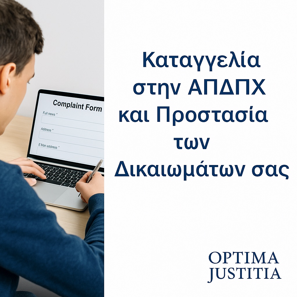 Καταγγελία στην ΑΠΔΠΧ και Προστασία των Δικαιωμάτων σας.